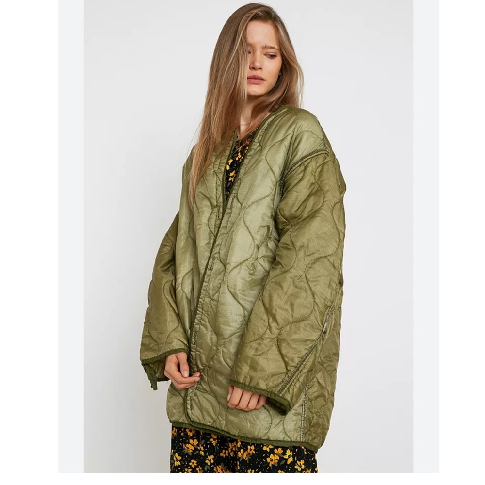 NWOT Olive Quilted Women's Jacket - Picture 4 of 10